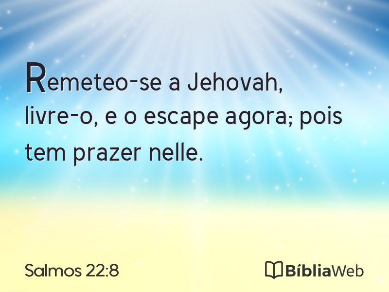 Salmos 22:8 em imagem para compartilhar
