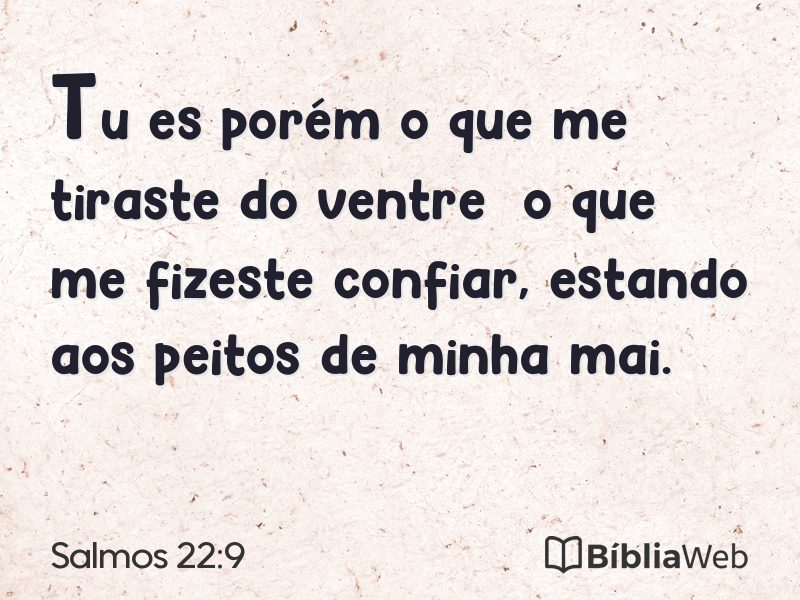 Salmos 22:9 em imagem para compartilhar