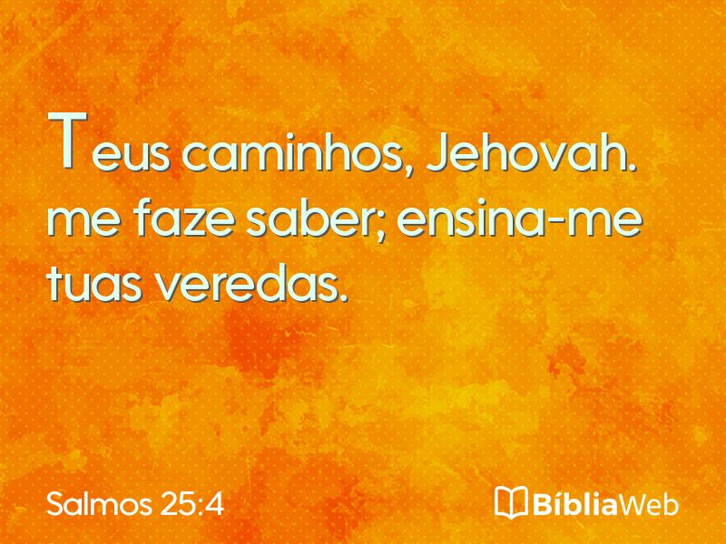 Salmos 25:4 em imagem para compartilhar