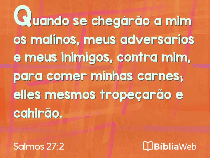 Salmos 27:2 em imagem para compartilhar