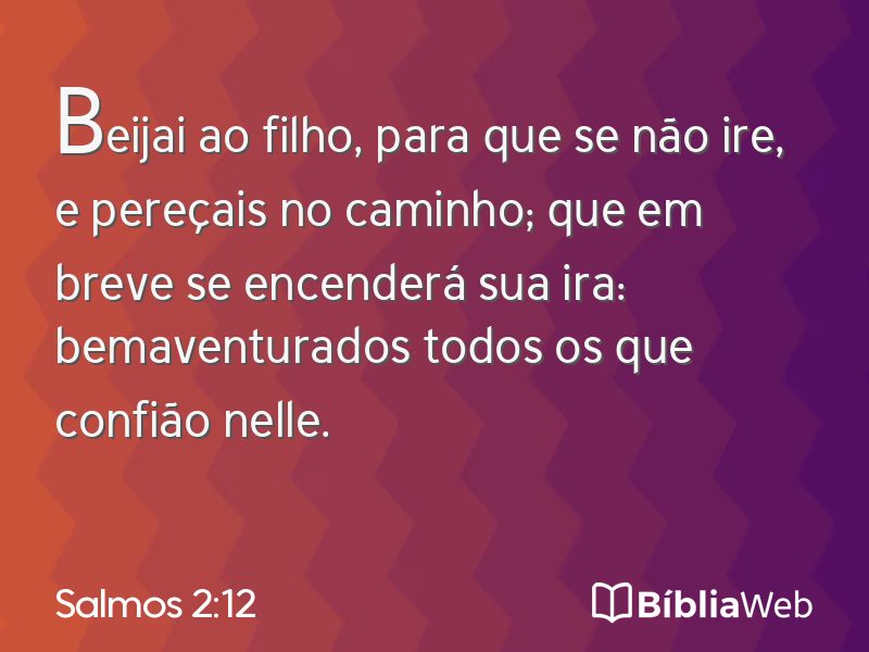 Salmos 2:12 em imagem para compartilhar