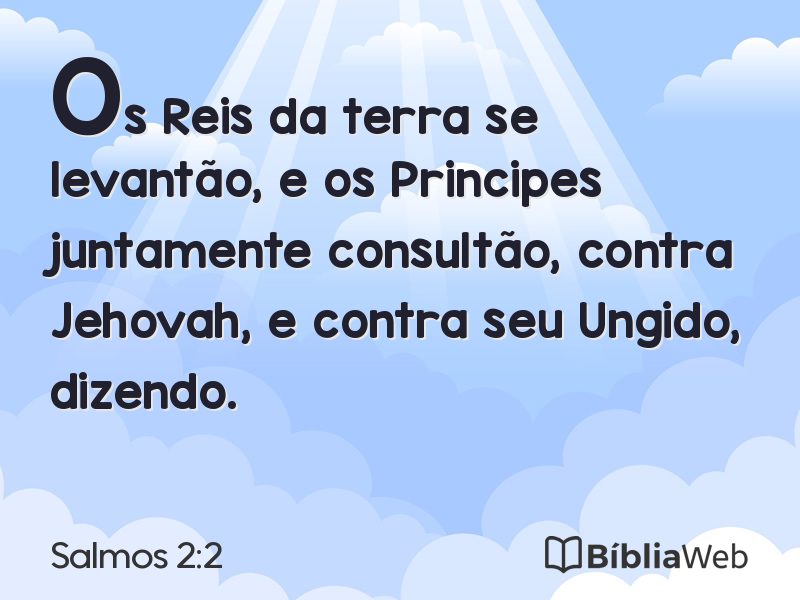 Salmos 2:2 em imagem para compartilhar