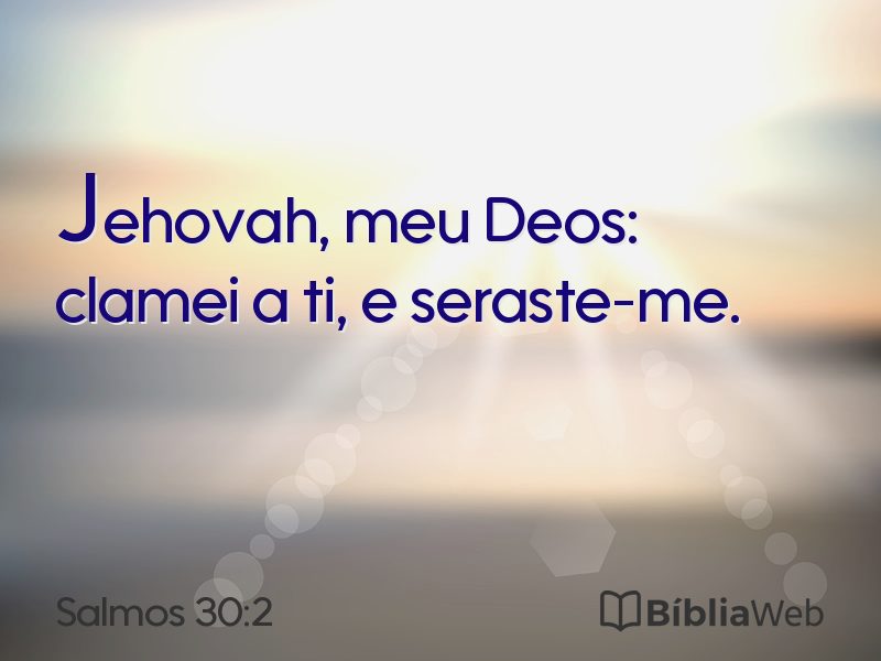 Salmos 30:2 em imagem para compartilhar