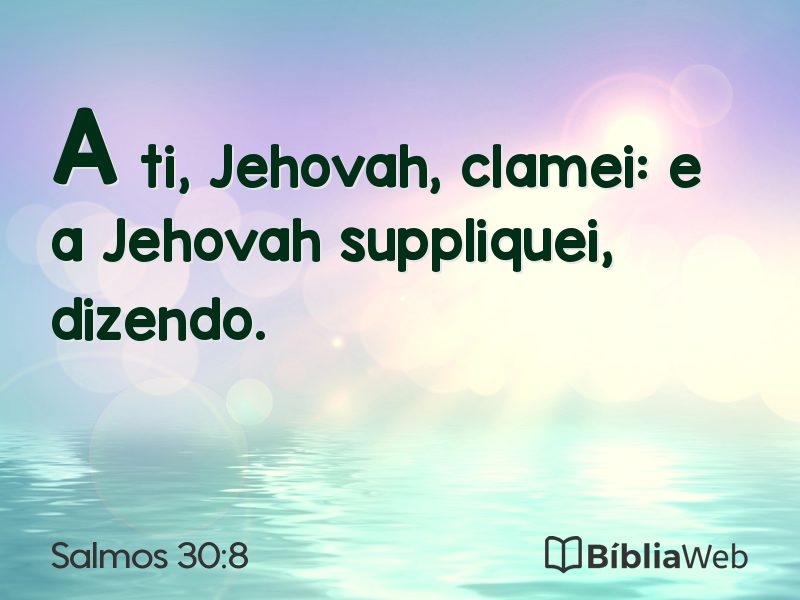 Salmos 30:8 em imagem para compartilhar