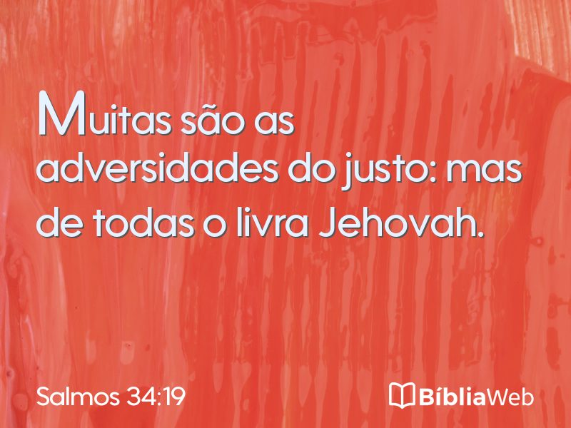 Salmos 34:19 em imagem para compartilhar