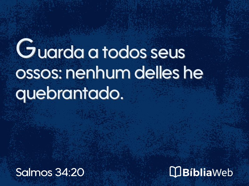Salmos 34:20 em imagem para compartilhar