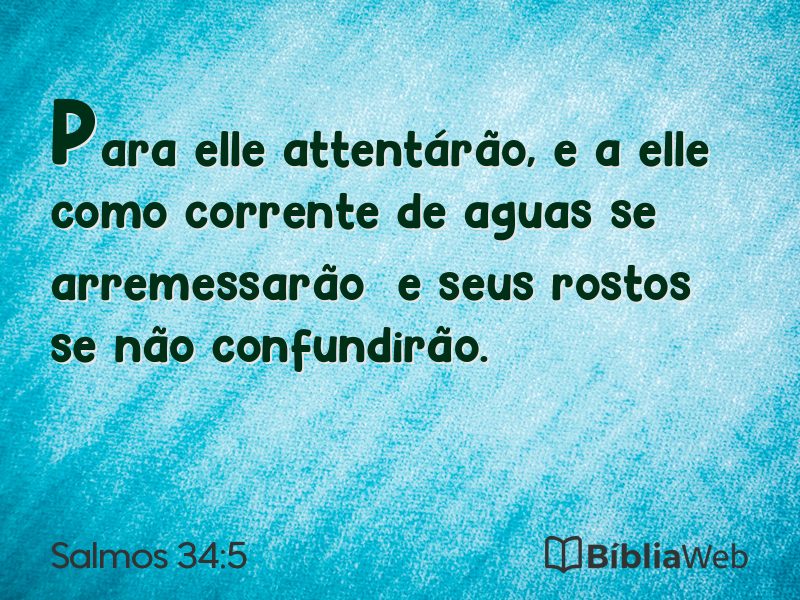 Salmos 34:5 em imagem para compartilhar