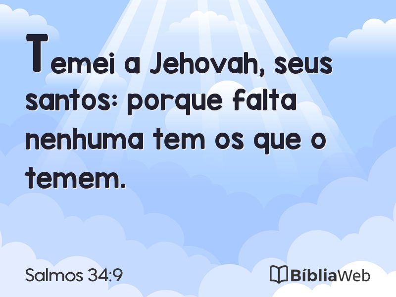 Salmos 34:9 em imagem para compartilhar