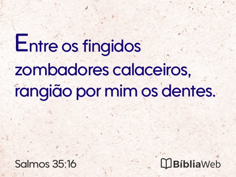 Salmos 35:16 em imagem para compartilhar