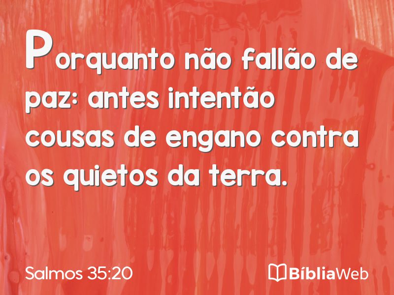 Salmos 35:20 em imagem para compartilhar