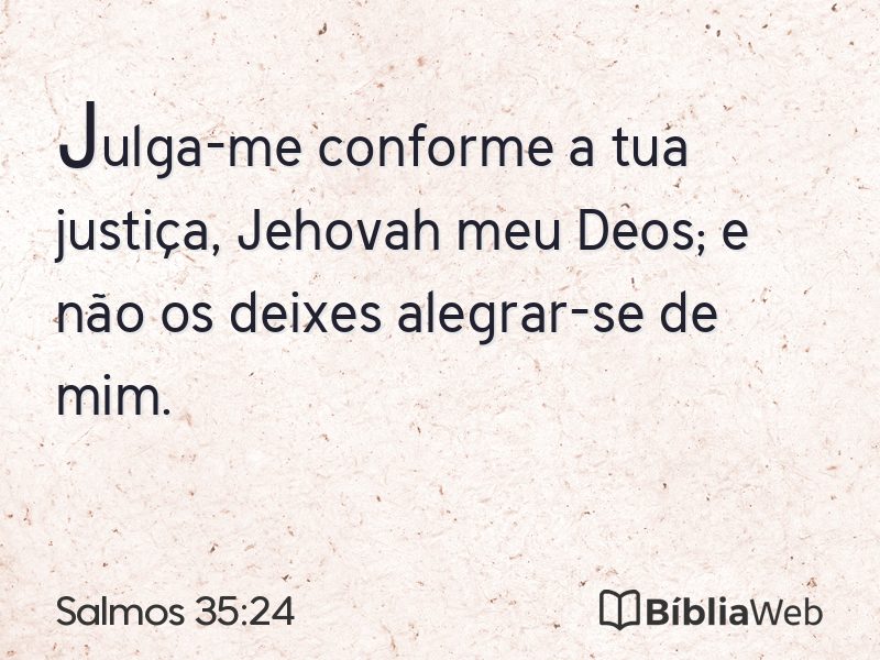 Salmos 35:24 em imagem para compartilhar