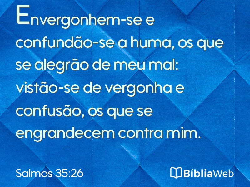 Salmos 35:26 em imagem para compartilhar