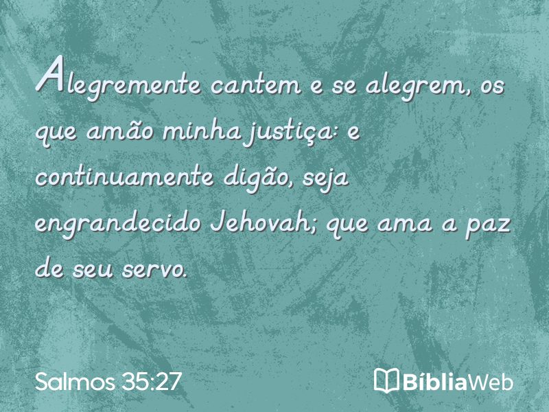 Salmos 35:27 em imagem para compartilhar