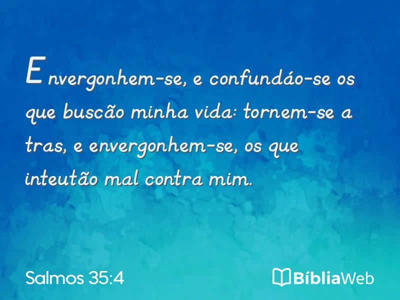 Salmos 35:4 em imagem para compartilhar