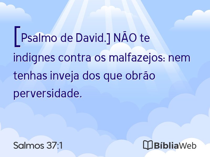 Salmos 37:1 em imagem para compartilhar