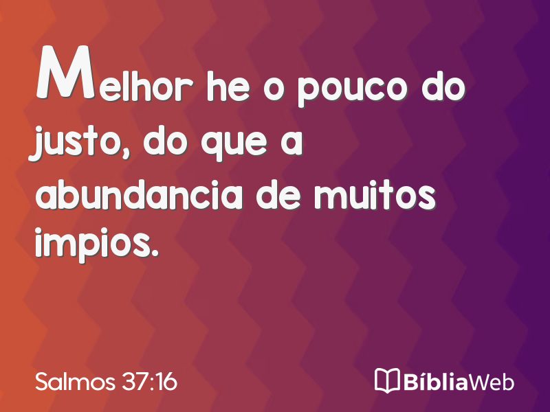 Salmos 37:16 em imagem para compartilhar