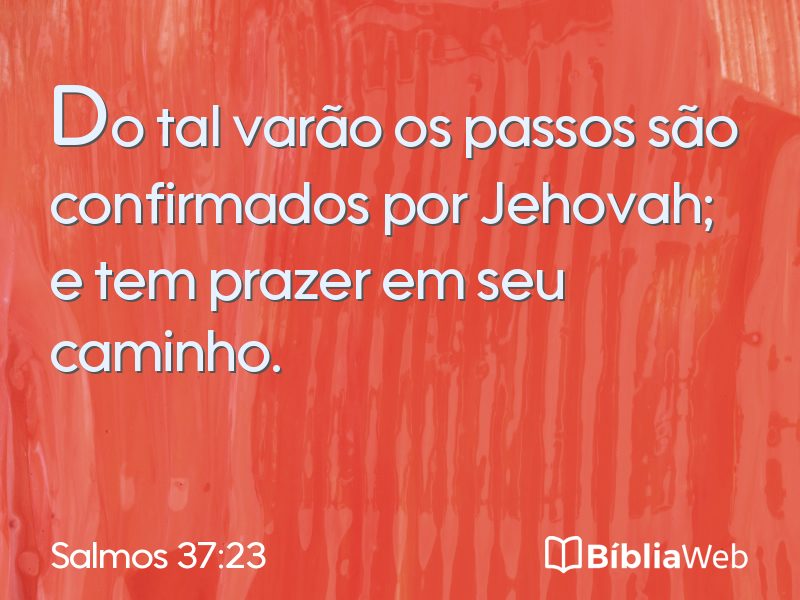 Salmos 37:23 em imagem para compartilhar