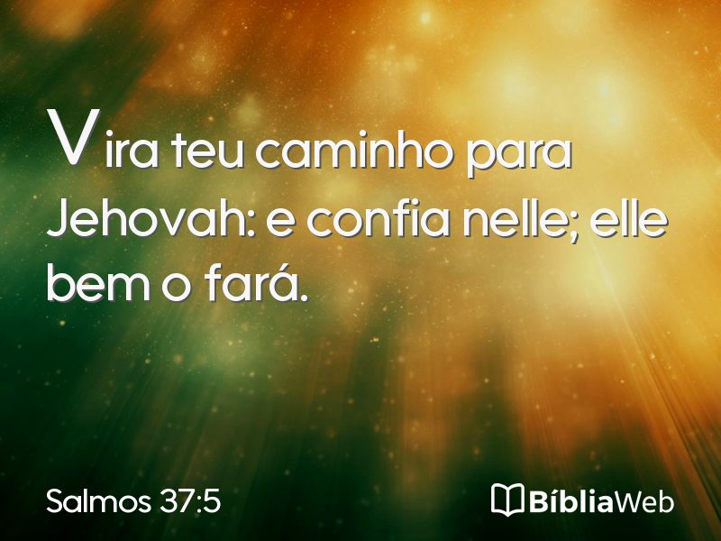 Salmos 37:5 em imagem para compartilhar