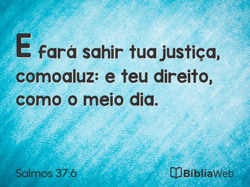 Salmos 37:6 em imagem para compartilhar