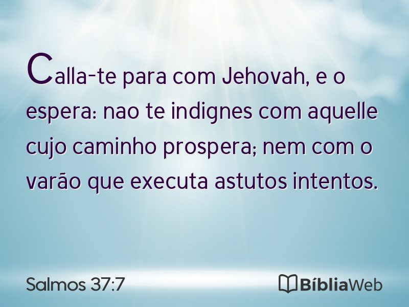 Salmos 37:7 em imagem para compartilhar