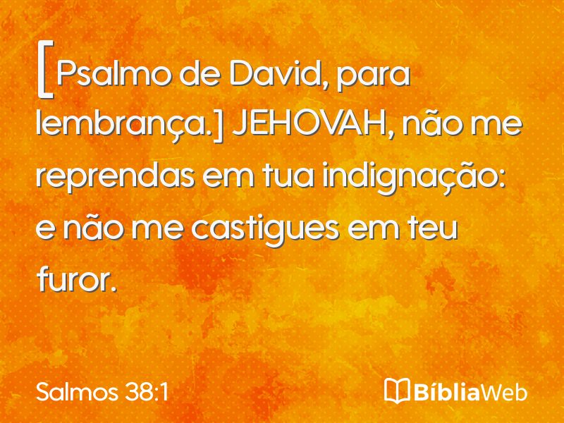 Salmos 38:1 em imagem para compartilhar