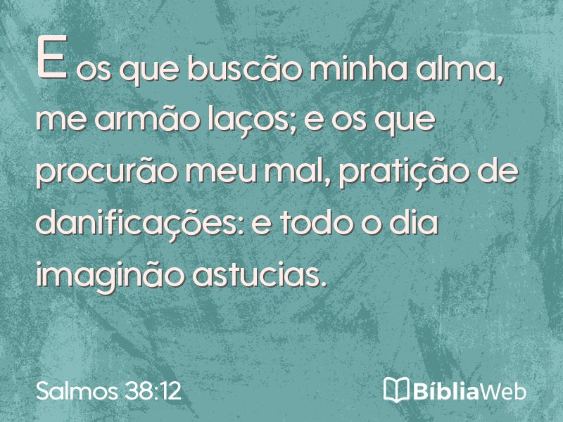 Salmos 38:12 em imagem para compartilhar