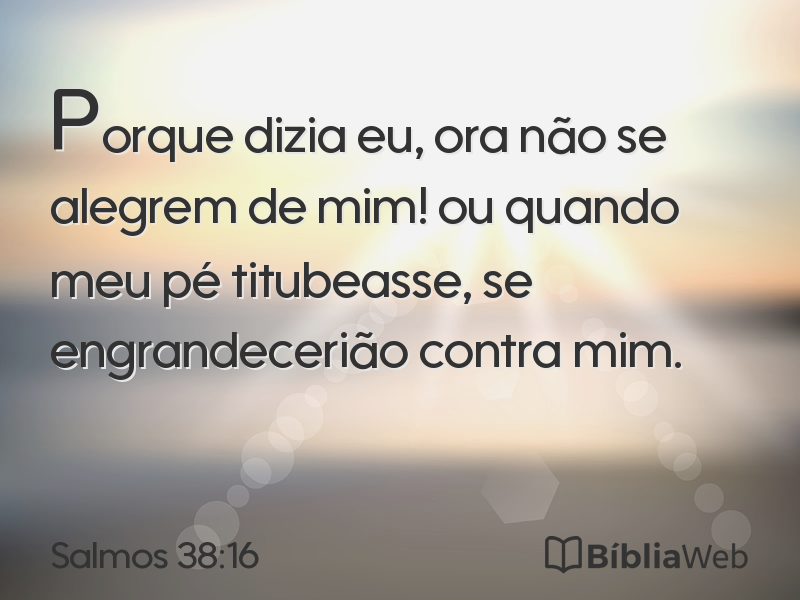 Salmos 38:16 em imagem para compartilhar