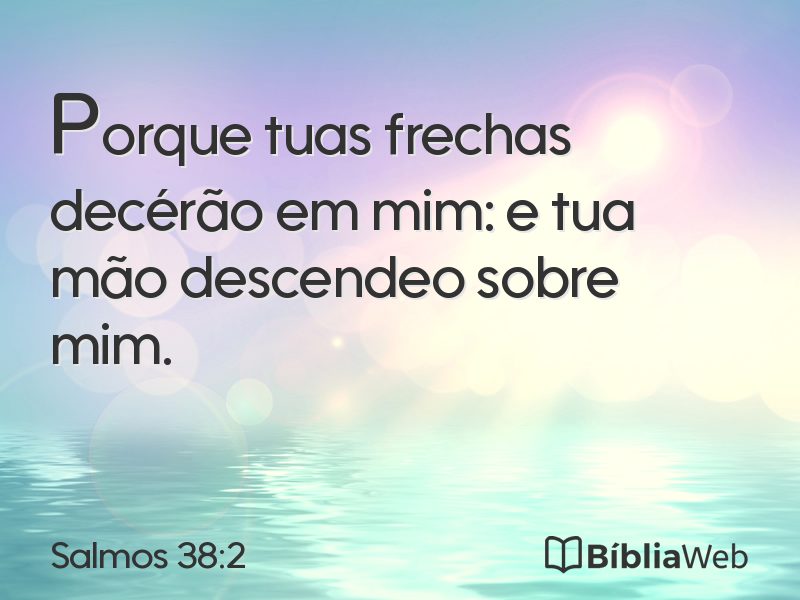 Salmos 38:2 em imagem para compartilhar