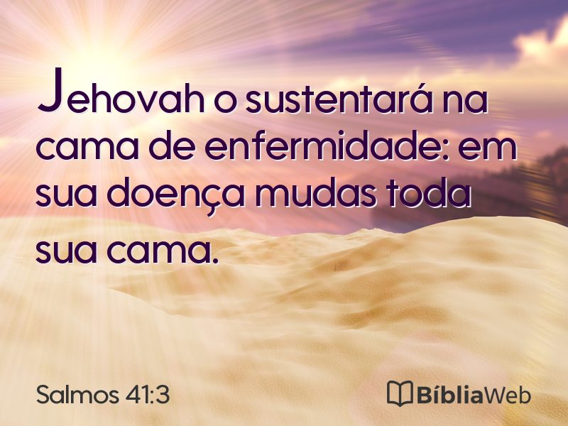 Salmos 41:3 em imagem para compartilhar