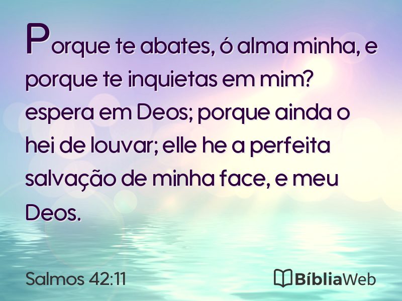 Salmos 42:11 em imagem para compartilhar