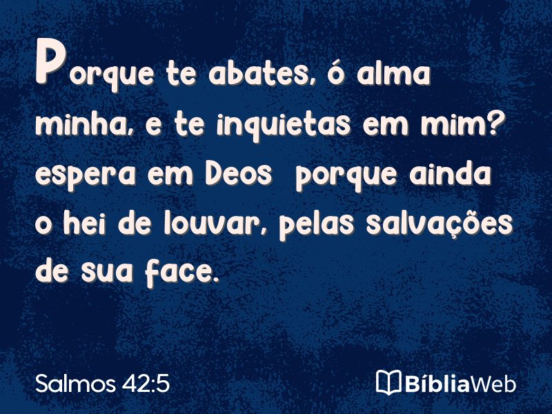 Salmos 42:5 em imagem para compartilhar