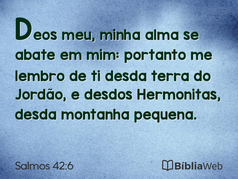 Salmos 42:6 em imagem para compartilhar