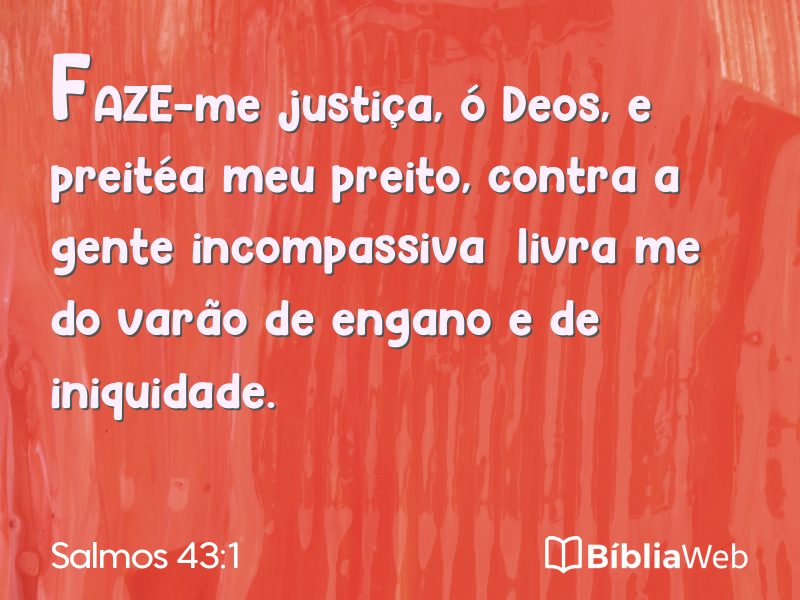 Salmos 43:1 em imagem para compartilhar
