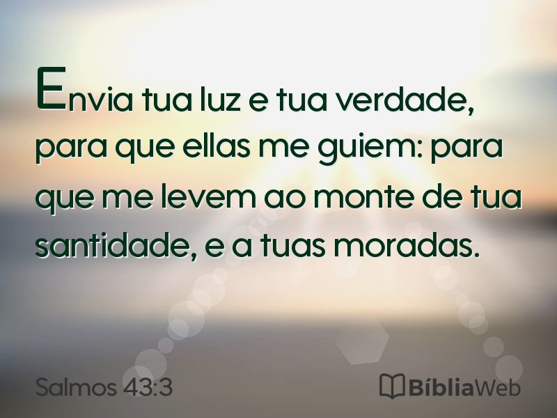 Salmos 43:3 em imagem para compartilhar