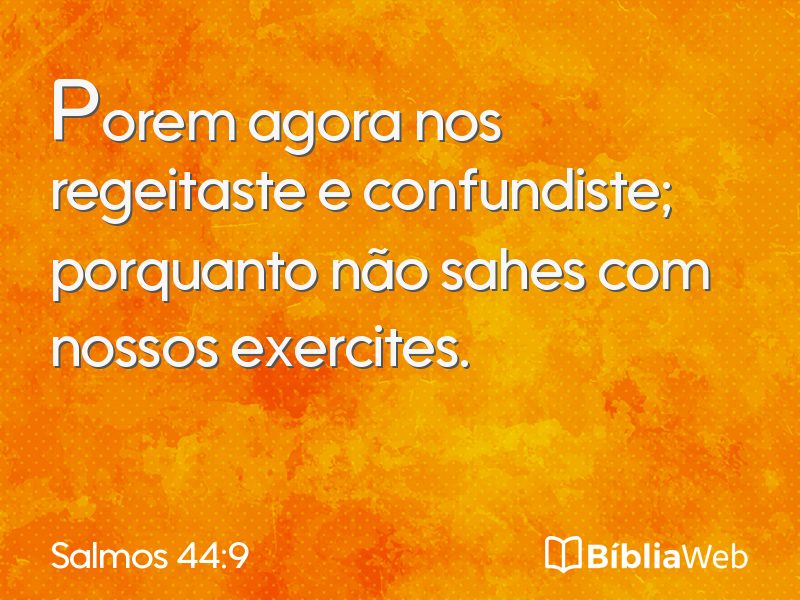 Salmos 44:9 em imagem para compartilhar