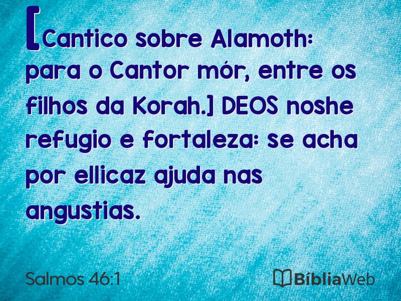 Salmos 46:1 em imagem para compartilhar