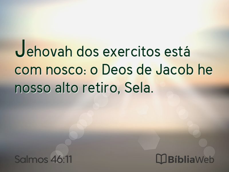 Salmos 46:11 em imagem para compartilhar