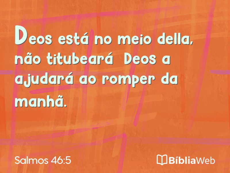 Salmos 46:5 em imagem para compartilhar