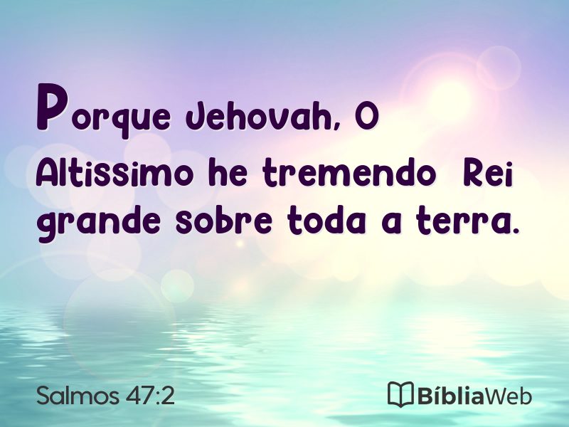 Salmos 47:2 em imagem para compartilhar