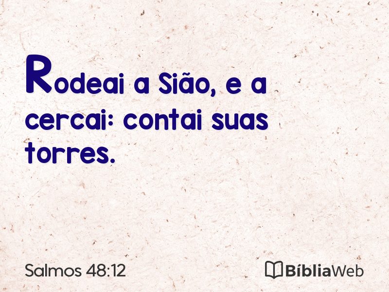Salmos 48:12 em imagem para compartilhar