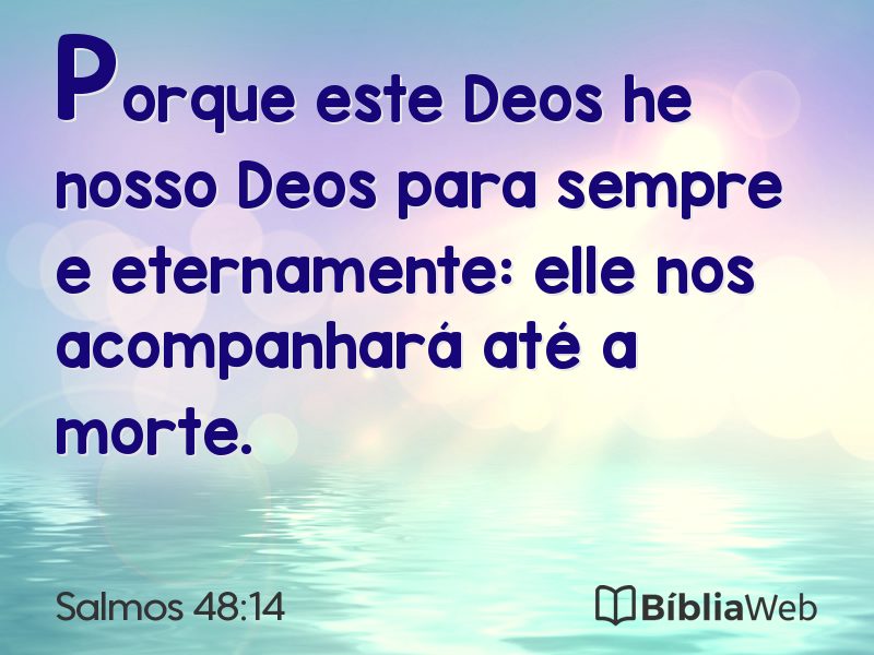 Salmos 48:14 em imagem para compartilhar