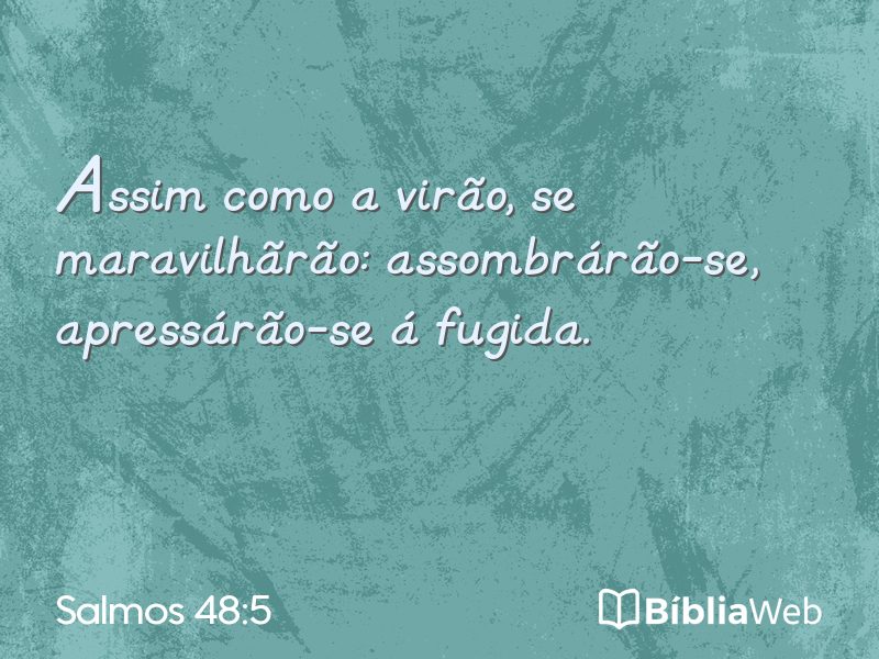 Salmos 48:5 em imagem para compartilhar