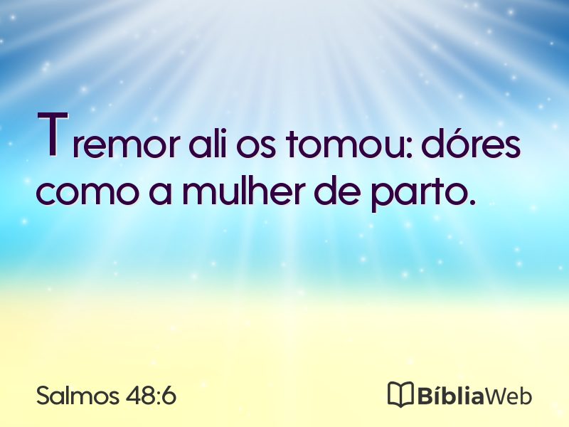 Salmos 48:6 em imagem para compartilhar