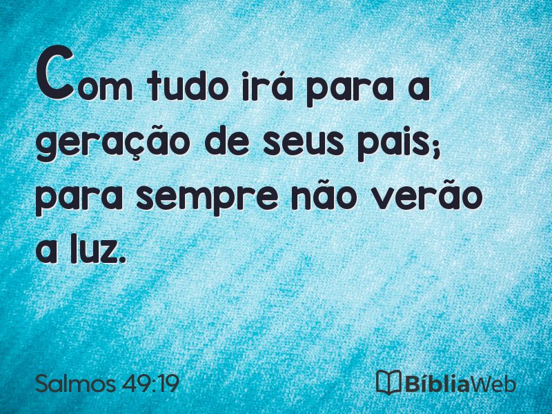 Salmos 49:19 em imagem para compartilhar