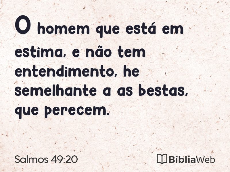 Salmos 49:20 em imagem para compartilhar