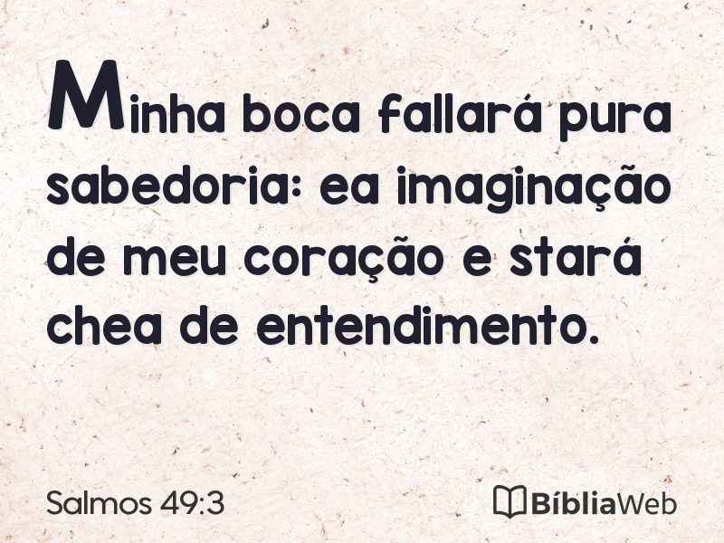 Salmos 49:3 em imagem para compartilhar