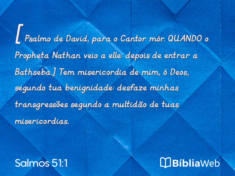 Salmos 51:1 em imagem para compartilhar
