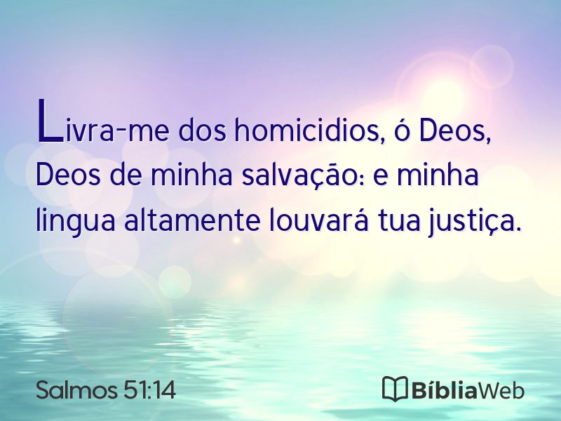 Salmos 51:14 em imagem para compartilhar
