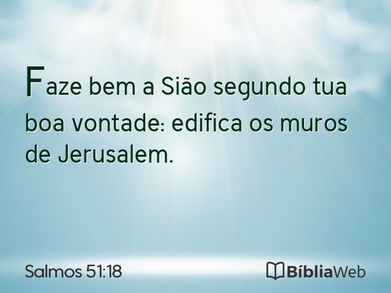 Salmos 51:18 em imagem para compartilhar