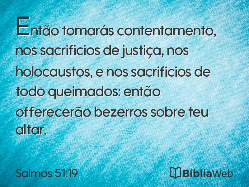 Salmos 51:19 em imagem para compartilhar